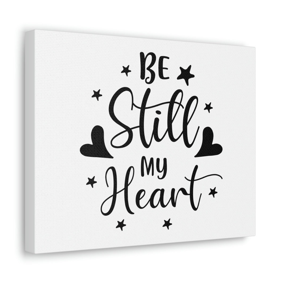 Scripture Walls Be Still My Heart Psalm 46:10 Simple Christian Wall Art Print Ready to Hang Unframed-Express Your Love Gifts