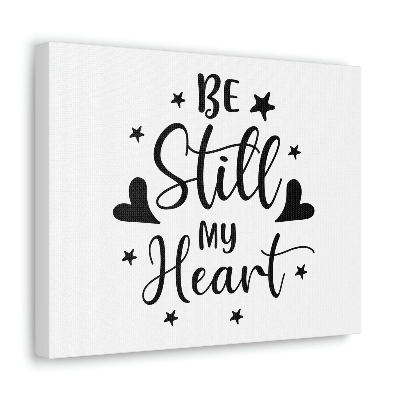 Scripture Walls Be Still My Heart Psalm 46:10 Simple Christian Wall Art Print Ready to Hang Unframed-Express Your Love Gifts