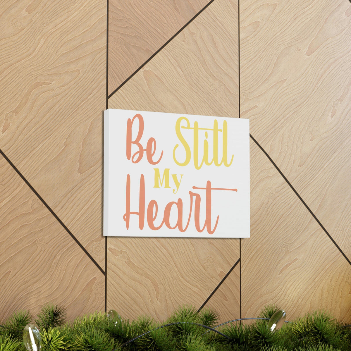 Scripture Walls Be Still Psalm 37:7 Christian Wall Art Print Ready to Hang Unframed-Express Your Love Gifts