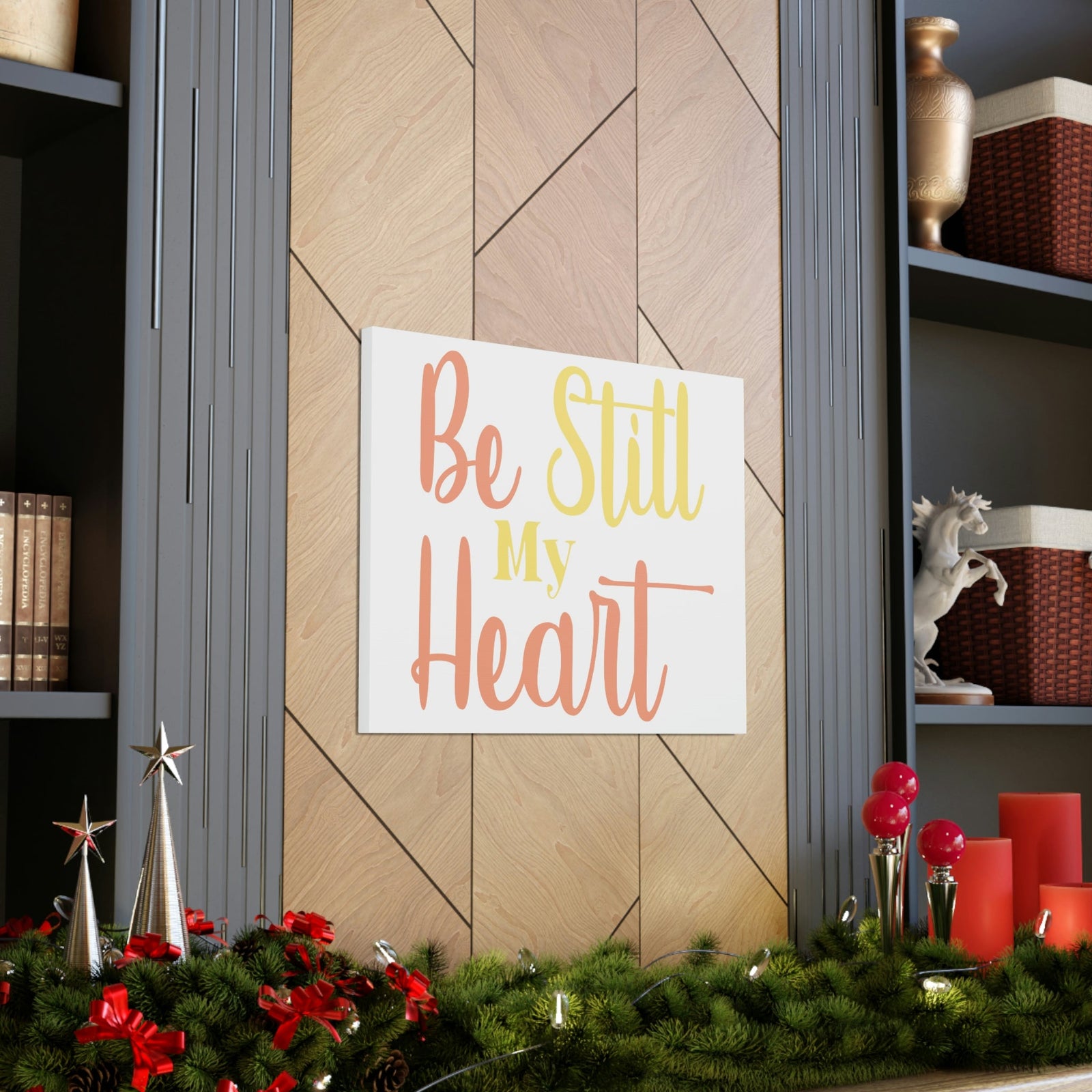 Scripture Walls Be Still Psalm 37:7 Christian Wall Art Print Ready to Hang Unframed-Express Your Love Gifts