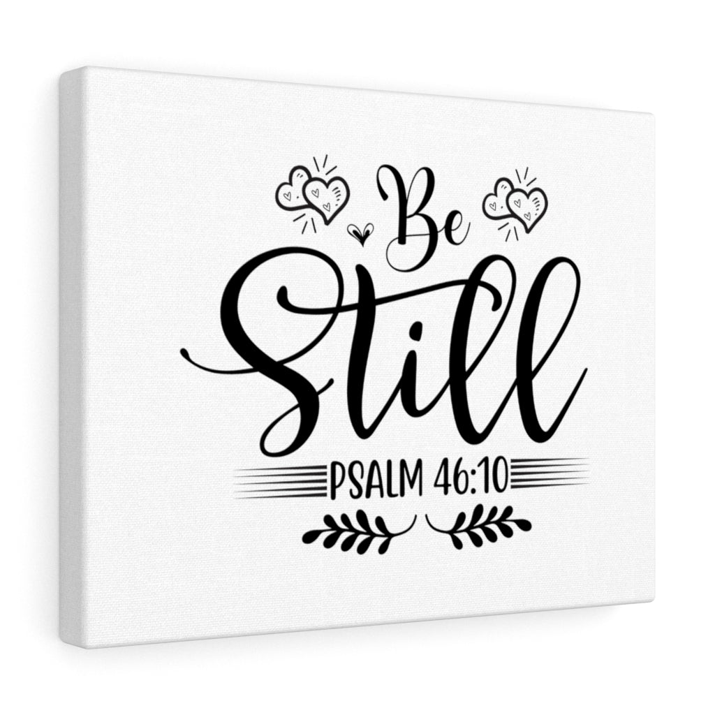 Scripture Walls Be Still Psalm 46:10 Bible Verse Canvas Christian Wall Art Ready to Hang Unframed-Express Your Love Gifts
