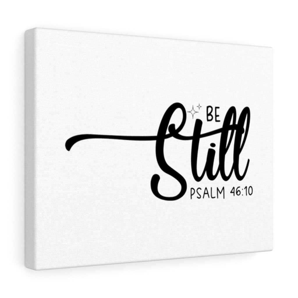 Scripture Walls Be Still Star Psalm 46:10 Bible Verse Canvas Christian Wall Art Ready to Hang Unframed-Express Your Love Gifts