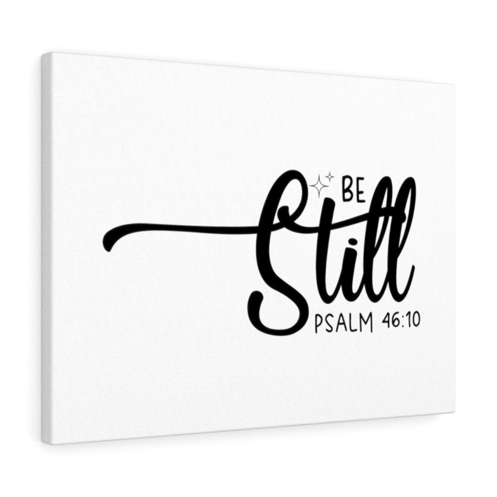 Scripture Walls Be Still Star Psalm 46:10 Bible Verse Canvas Christian Wall Art Ready to Hang Unframed-Express Your Love Gifts