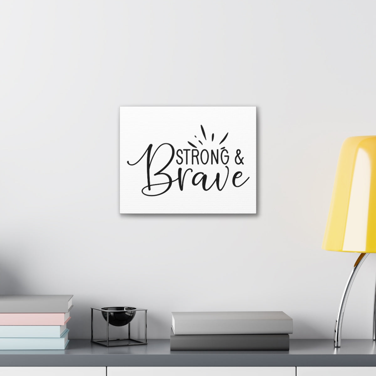 Scripture Walls Be Strong & Brave Psalm 31:24 Christian Wall Art Print Ready to Hang Unframed-Express Your Love Gifts