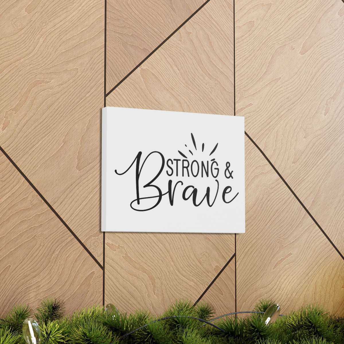 Scripture Walls Be Strong & Brave Psalm 31:24 Christian Wall Art Print Ready to Hang Unframed-Express Your Love Gifts