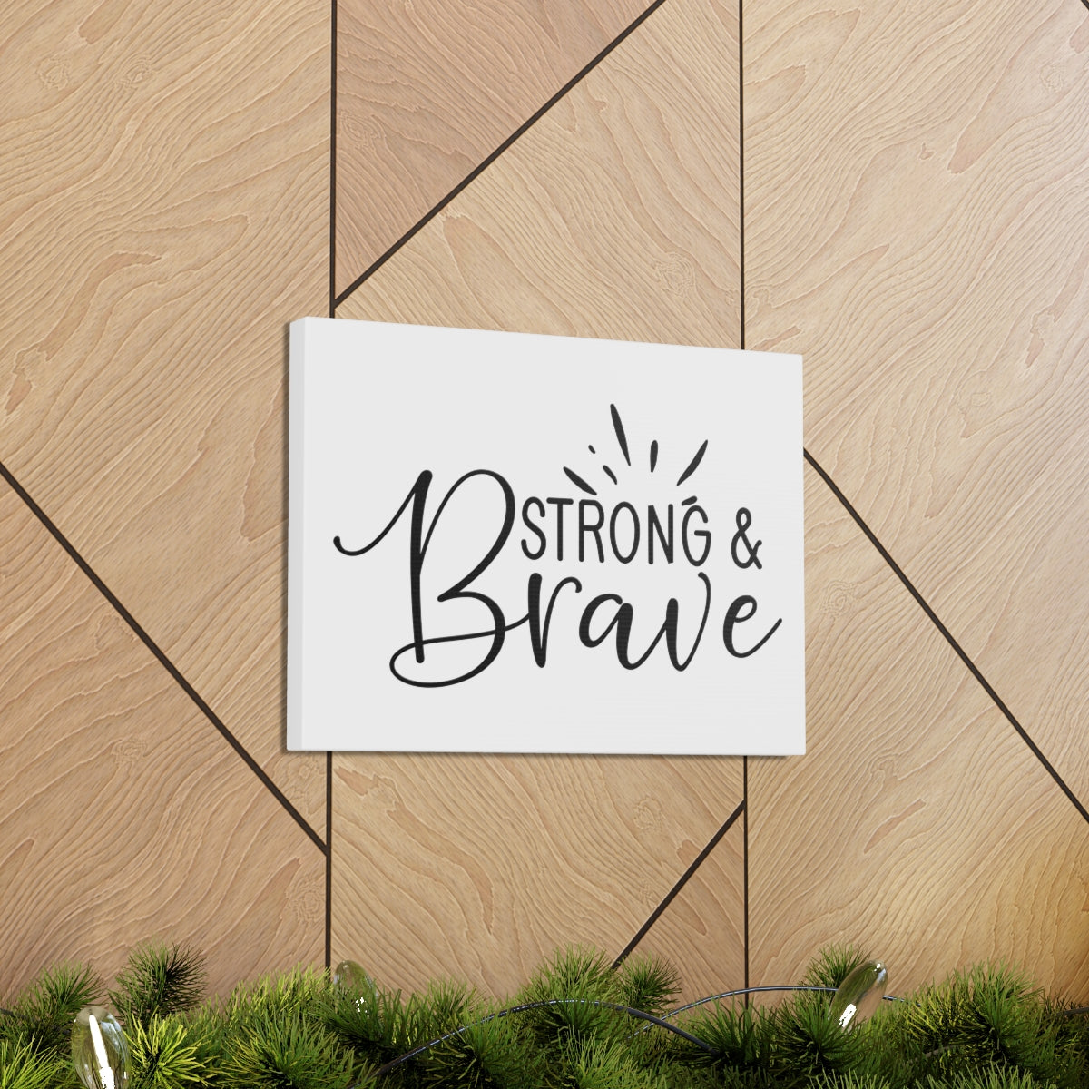 Scripture Walls Be Strong & Brave Psalm 31:24 Christian Wall Art Print Ready to Hang Unframed-Express Your Love Gifts
