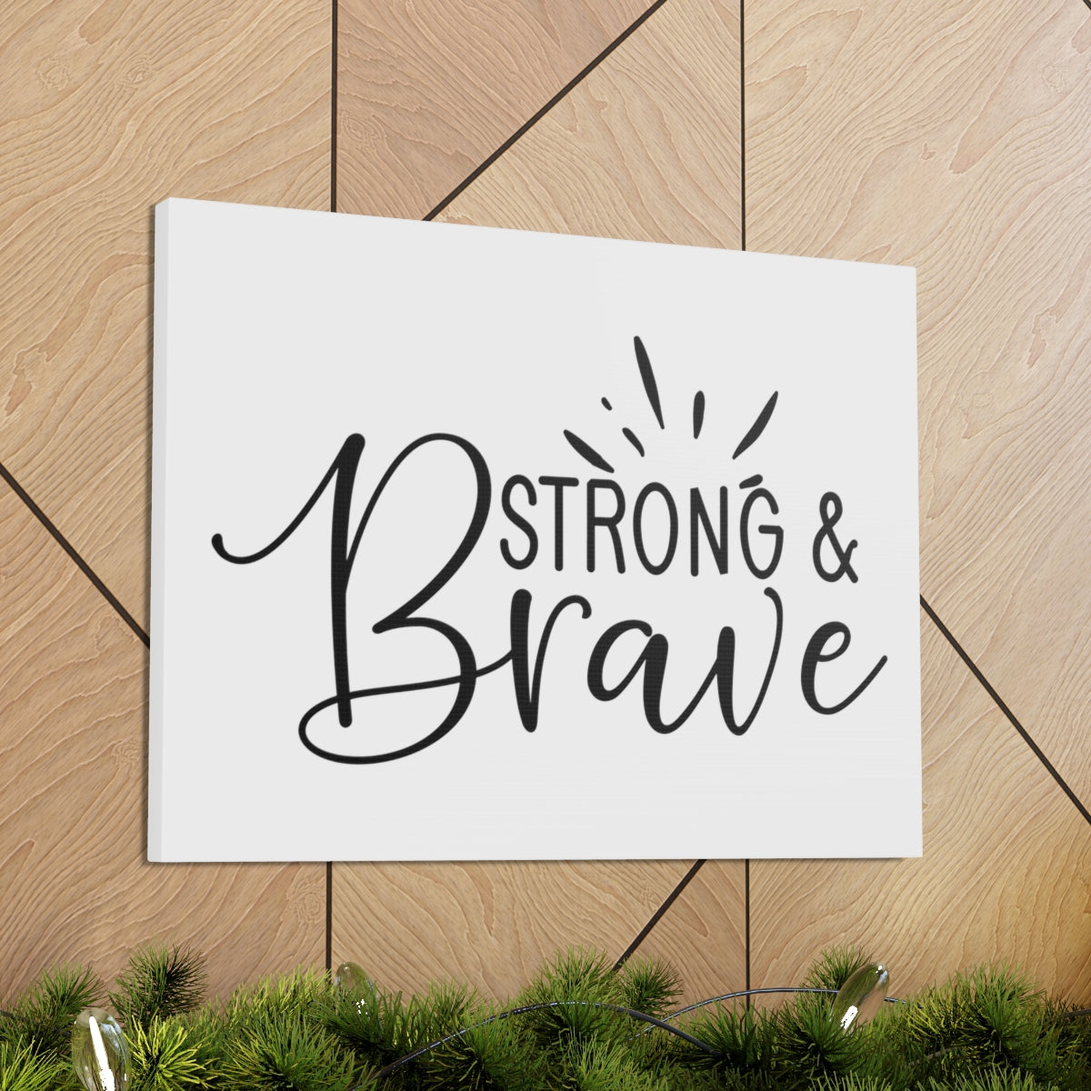 Scripture Walls Be Strong & Brave Psalm 31:24 Christian Wall Art Print Ready to Hang Unframed-Express Your Love Gifts
