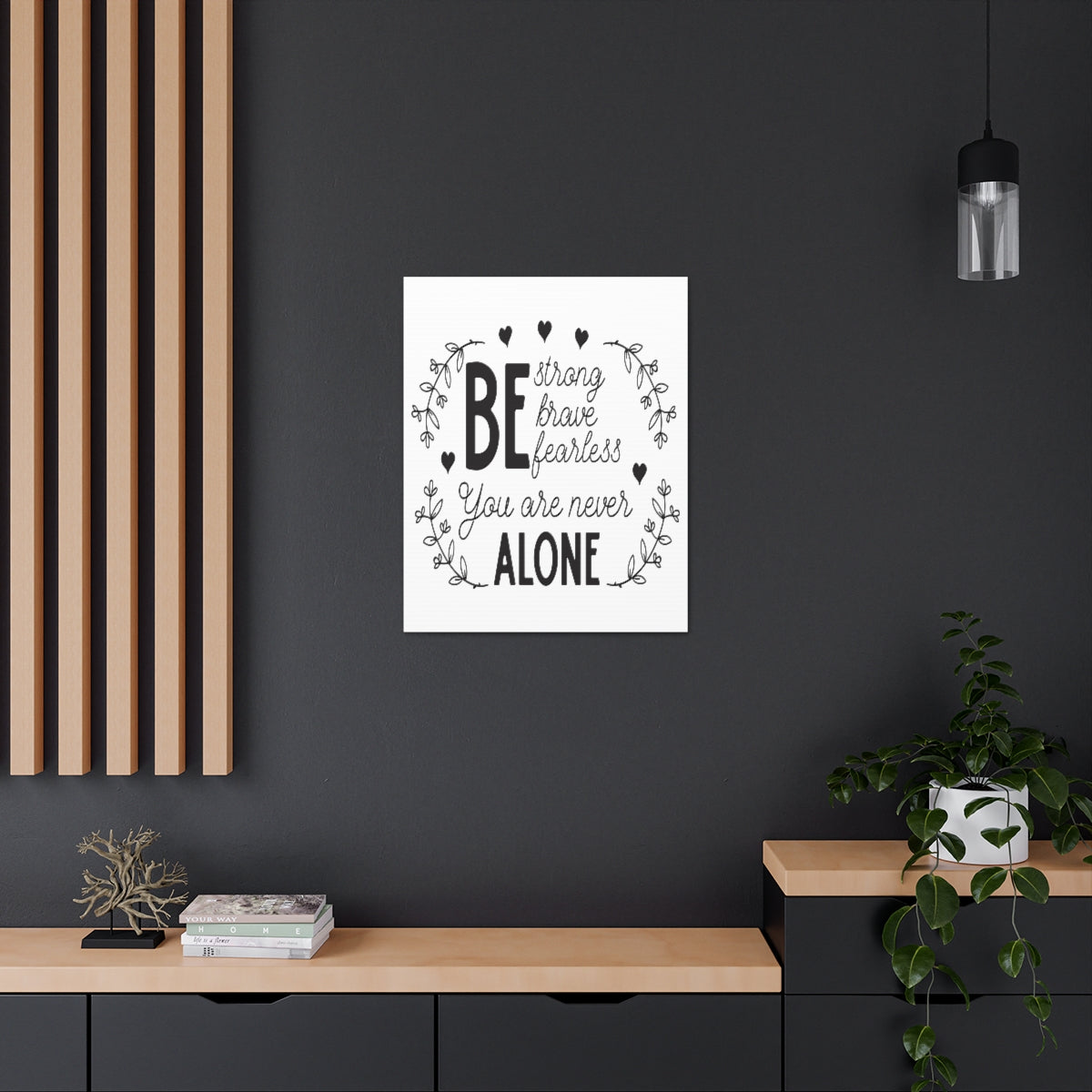 Scripture Walls Be Strong Brave Joshua 1:9 Christian Wall Art Print Ready to Hang Unframed-Express Your Love Gifts