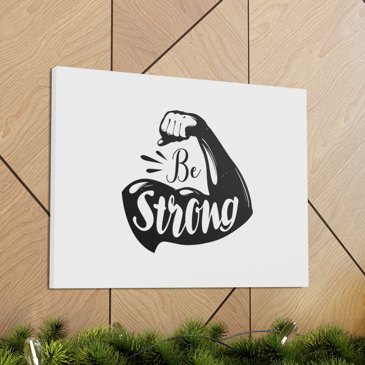 Scripture Walls Be Strong Exodus 15:2 Christian Wall Art Bible Verse Print Ready to Hang Unframed-Express Your Love Gifts