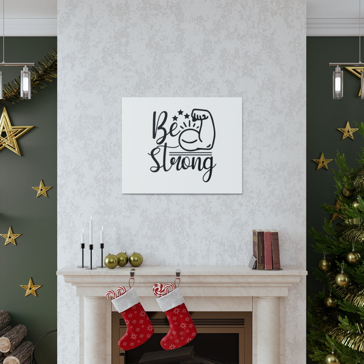 Scripture Walls Be Strong James 1:12 Christian Wall Art Bible Verse Print Ready to Hang Unframed-Express Your Love Gifts