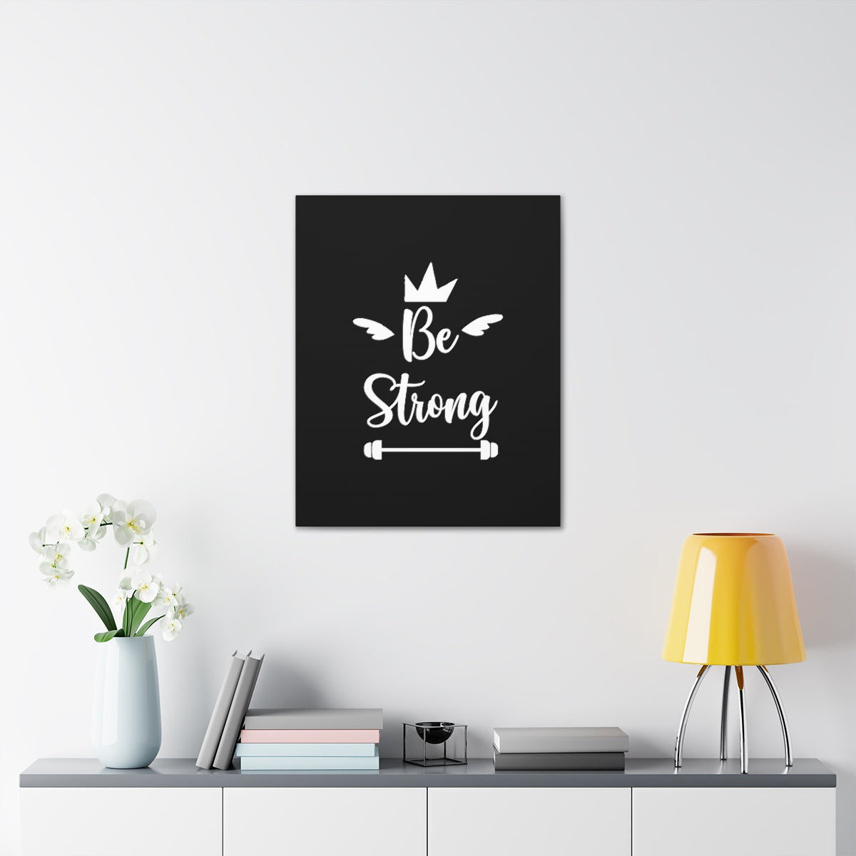 Scripture Walls Be Strong Nehemiah 8:10 Christian Wall Art Bible Verse Print Ready to Hang Unframed-Express Your Love Gifts