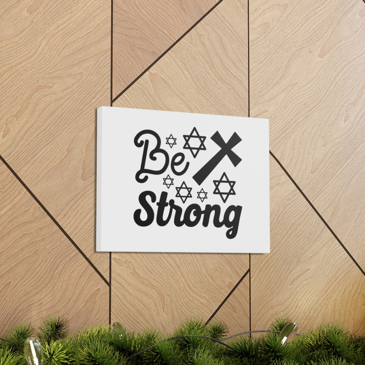 Scripture Walls Be Strong Psalm 119:28 Christian Wall Art Bible Verse Print Ready to Hang Unframed-Express Your Love Gifts