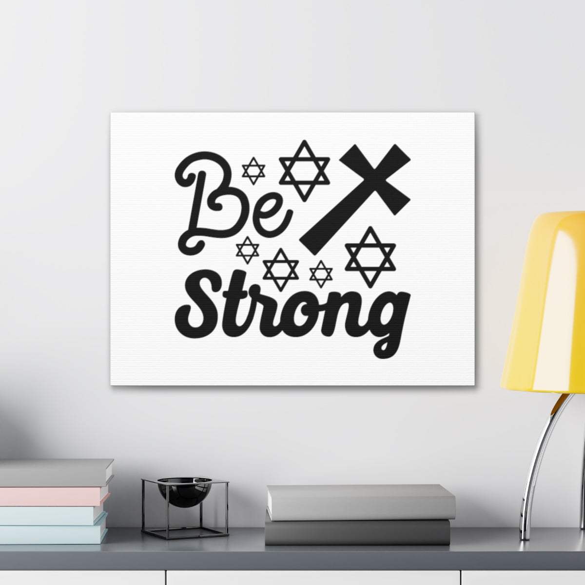 Scripture Walls Be Strong Psalm 119:28 Christian Wall Art Bible Verse Print Ready to Hang Unframed-Express Your Love Gifts