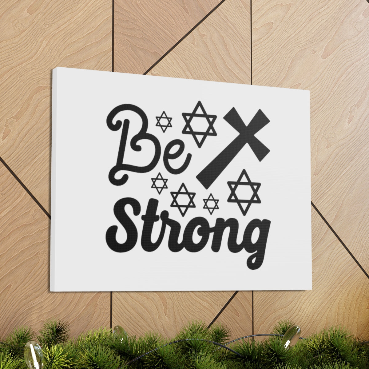 Scripture Walls Be Strong Psalm 119:28 Christian Wall Art Bible Verse Print Ready to Hang Unframed-Express Your Love Gifts