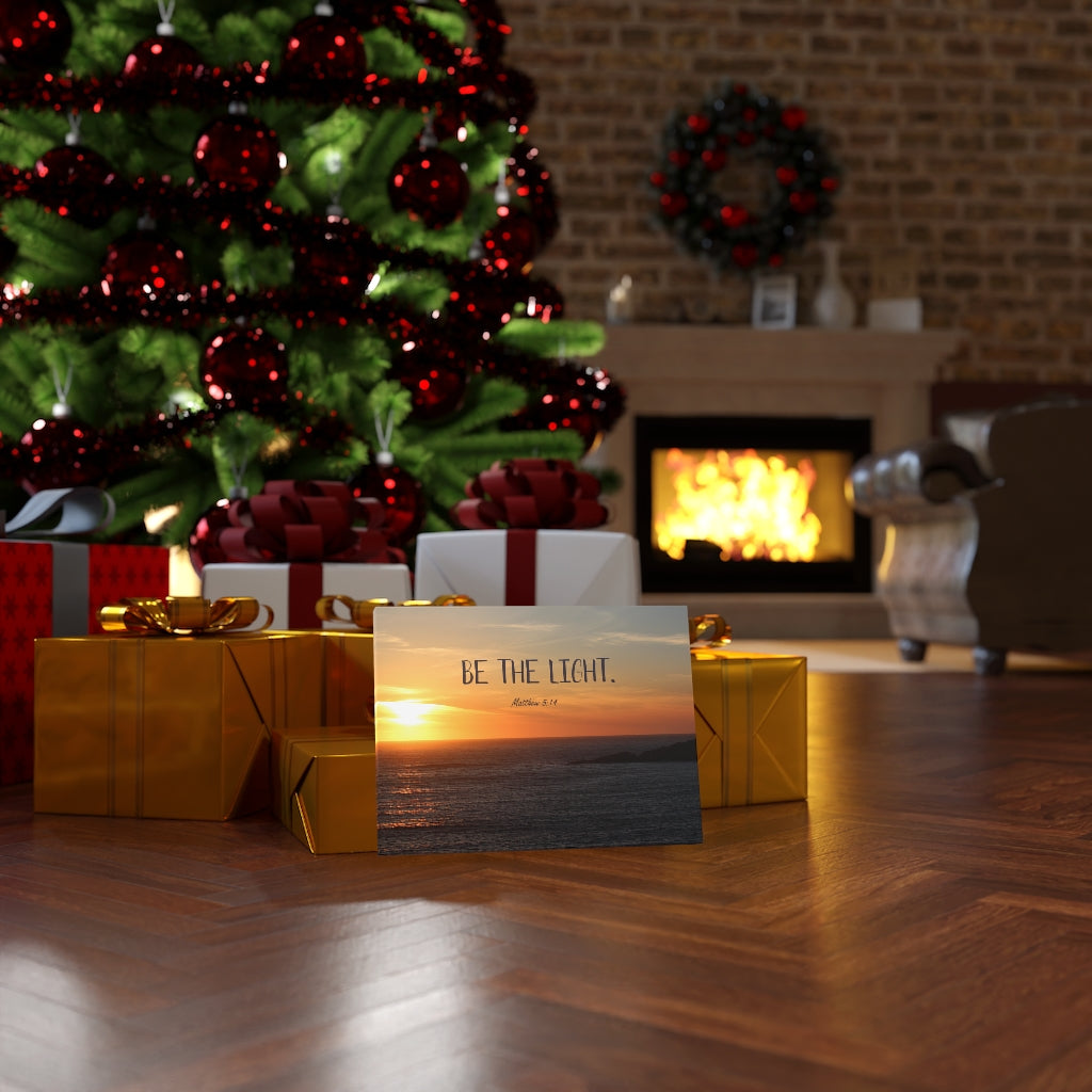 Scripture Walls Be The Light Matthew 5:14 Bible Verse Canvas Christian Wall Art Ready to Hang Unframed-Express Your Love Gifts