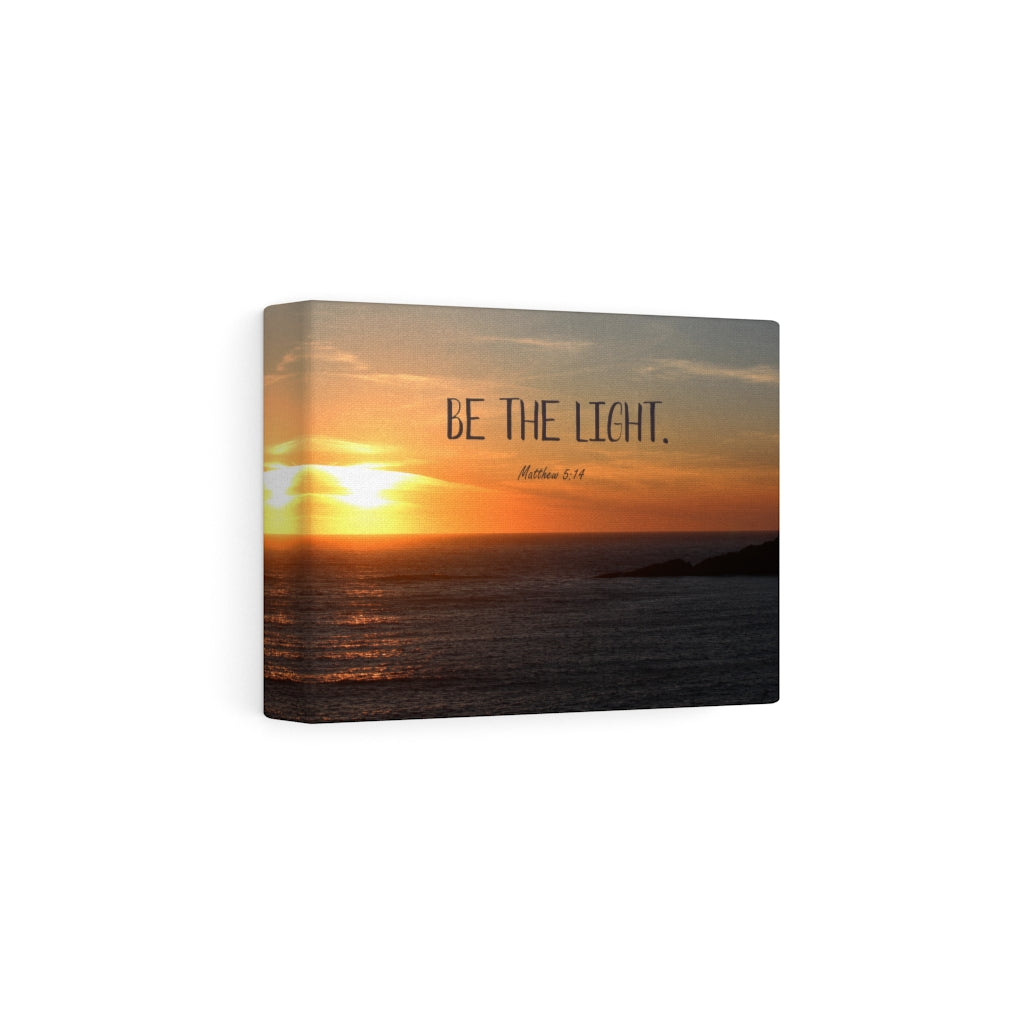 Scripture Walls Be The Light Matthew 5:14 Bible Verse Canvas Christian Wall Art Ready to Hang Unframed-Express Your Love Gifts