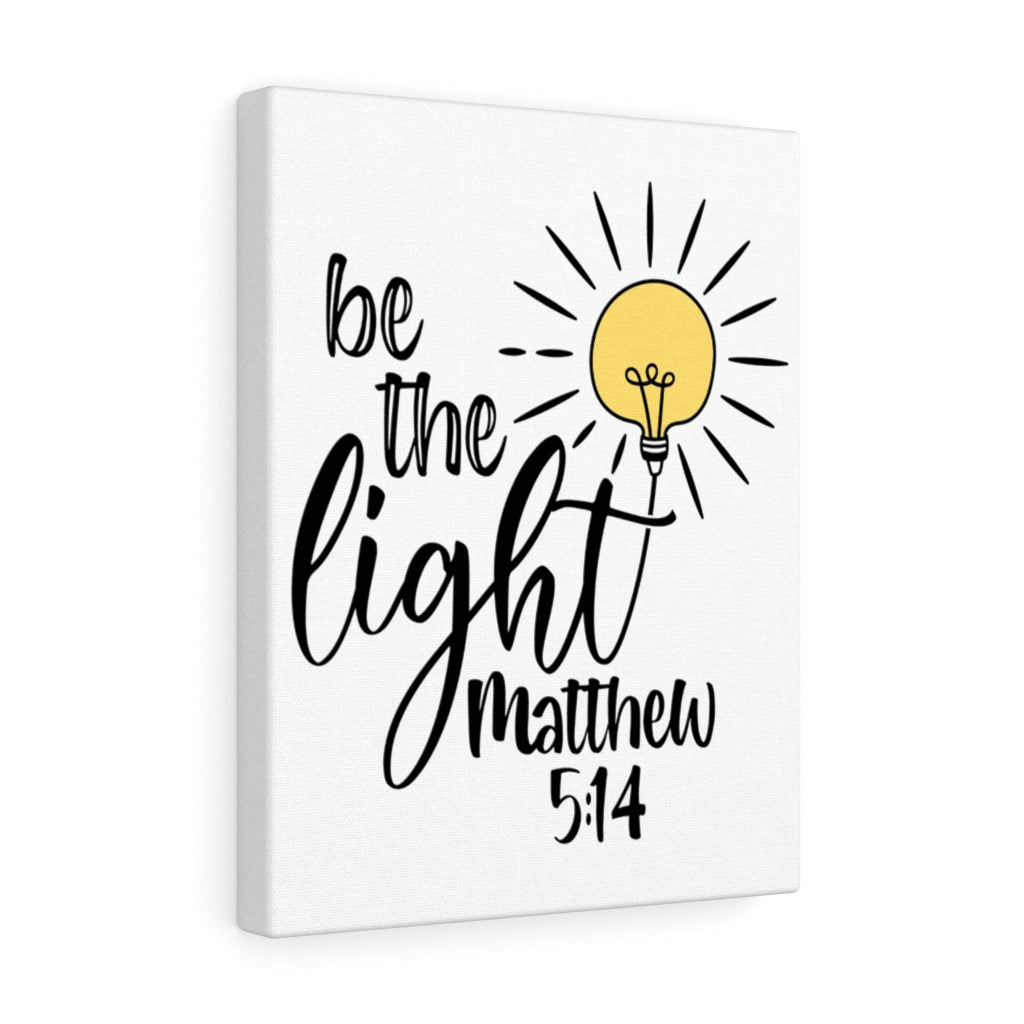 Scripture Walls Be The Light Matthew 5:14 Bible Verse Canvas Christian Wall Art Ready to Hang Unframed-Express Your Love Gifts