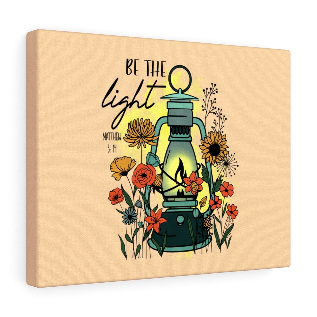 Scripture Walls Be The Light Matthew 5:14 Colors Bible Verse Canvas Christian Wall Art Ready to Hang Unframed-Express Your Love Gifts