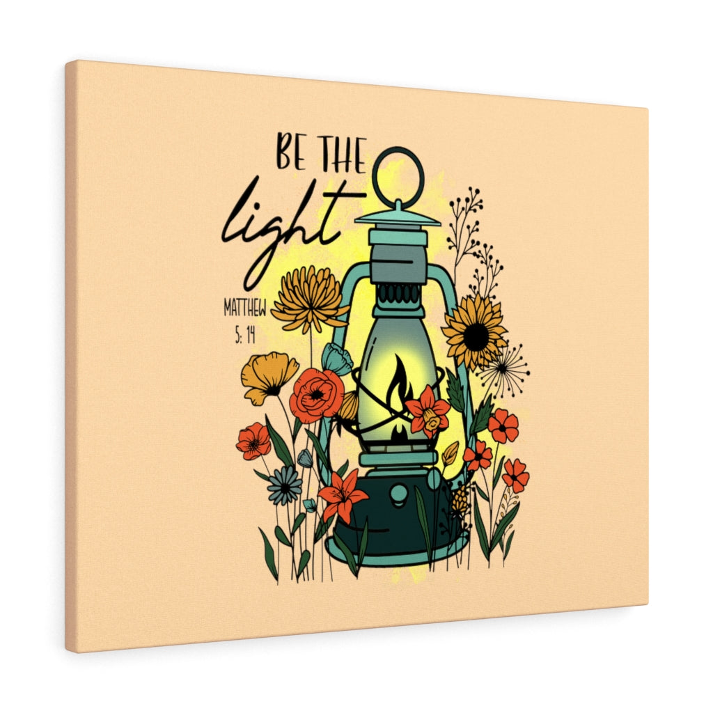 Scripture Walls Be The Light Matthew 5:14 Colors Bible Verse Canvas Christian Wall Art Ready to Hang Unframed-Express Your Love Gifts