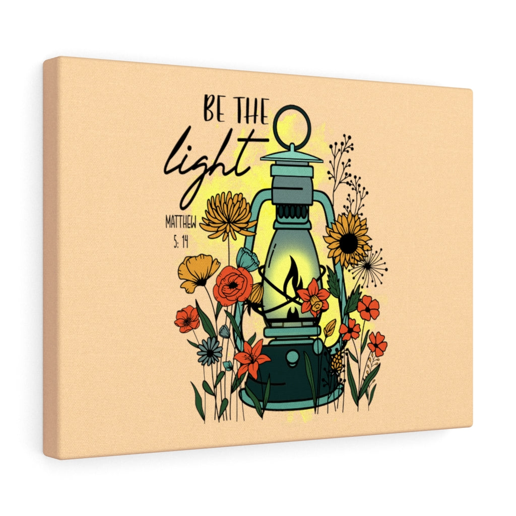 Scripture Walls Be The Light Matthew 5:14 Colors Bible Verse Canvas Christian Wall Art Ready to Hang Unframed-Express Your Love Gifts