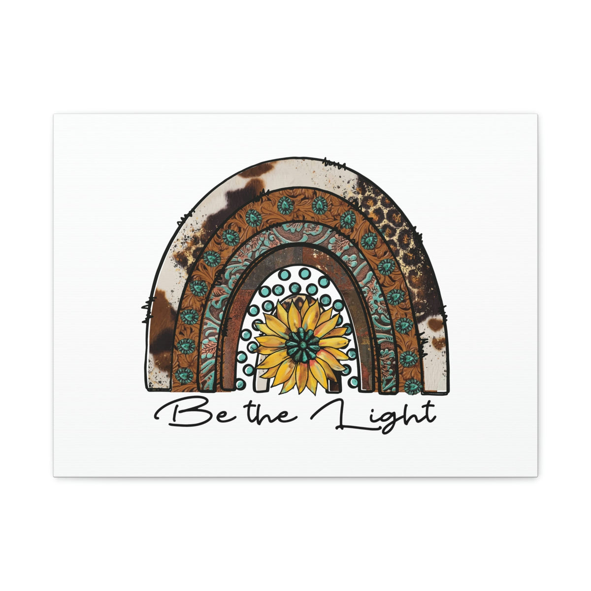 Scripture Walls Be The Light Matthew 5:14 Pattern Rainbow Christian Wall Art Bible Verse Print Ready to Hang Unframed-Express Your Love Gifts