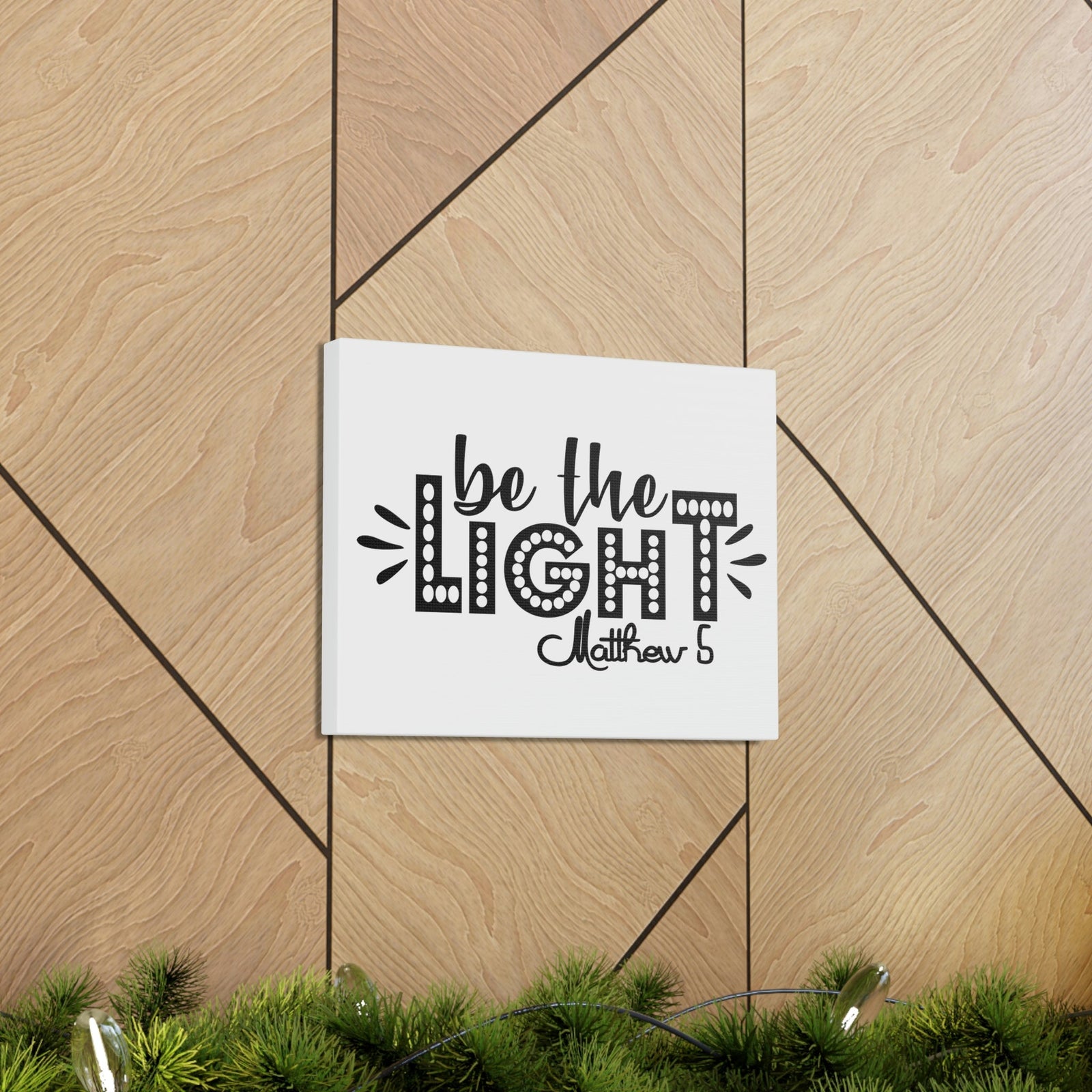 Scripture Walls Be The Light Matthew 5:2 Christian Wall Art Bible Verse Print Ready to Hang Unframed-Express Your Love Gifts