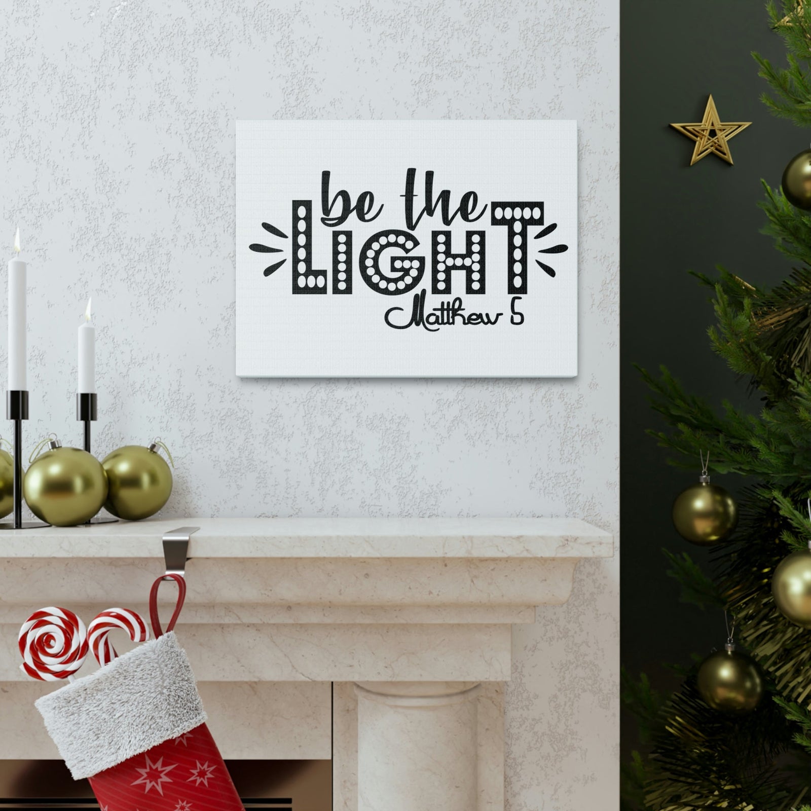 Scripture Walls Be The Light Matthew 5:2 Christian Wall Art Bible Verse Print Ready to Hang Unframed-Express Your Love Gifts