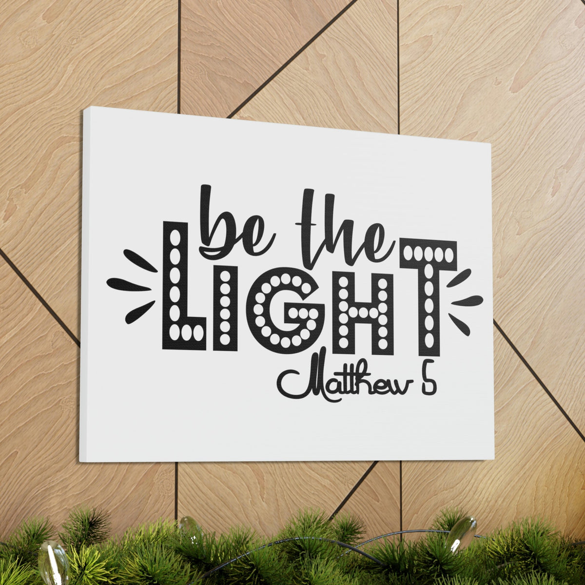 Scripture Walls Be The Light Matthew 5:2 Christian Wall Art Bible Verse Print Ready to Hang Unframed-Express Your Love Gifts