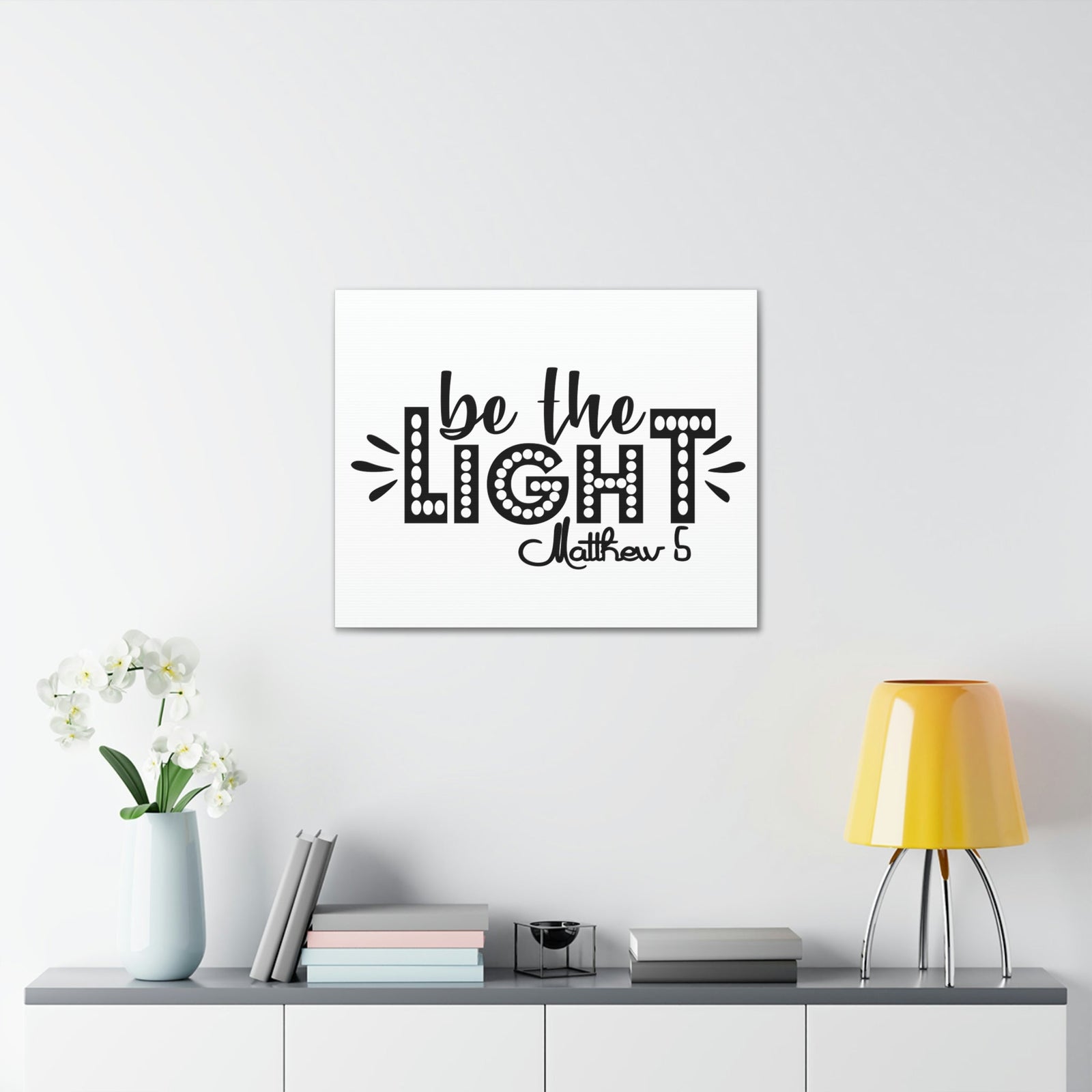 Scripture Walls Be The Light Matthew 5:2 Christian Wall Art Bible Verse Print Ready to Hang Unframed-Express Your Love Gifts