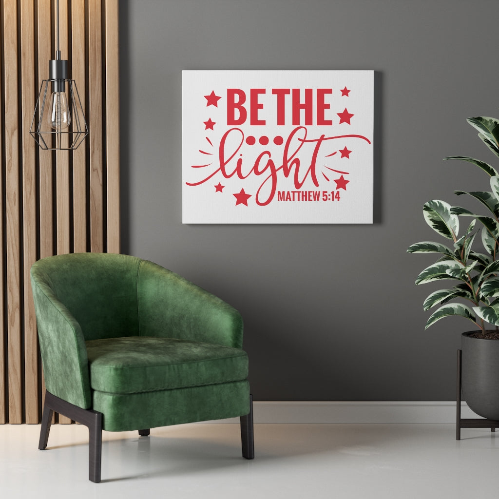 Scripture Walls Be The Light Stars Matthew 5:14 Bible Verse Canvas Christian Wall Art Ready to Hang Unframed-Express Your Love Gifts