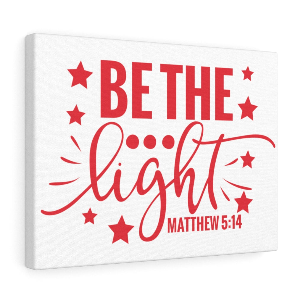 Scripture Walls Be The Light Stars Matthew 5:14 Bible Verse Canvas Christian Wall Art Ready to Hang Unframed-Express Your Love Gifts