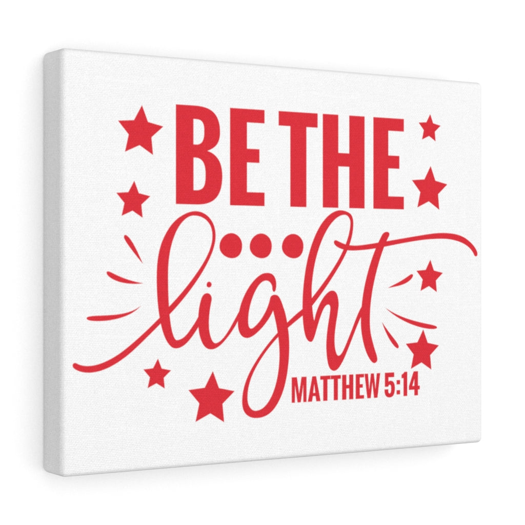Scripture Walls Be The Light Stars Matthew 5:14 Bible Verse Canvas Christian Wall Art Ready to Hang Unframed-Express Your Love Gifts