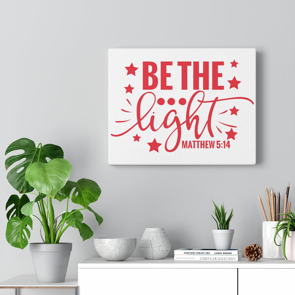 Scripture Walls Be The Light Stars Matthew 5:14 Bible Verse Canvas Christian Wall Art Ready to Hang Unframed-Express Your Love Gifts