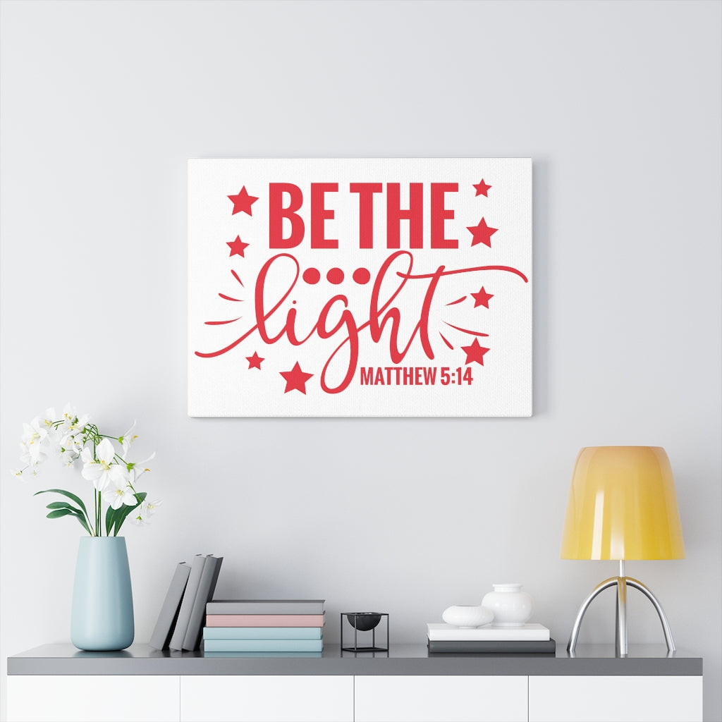 Scripture Walls Be The Light Stars Matthew 5:14 Bible Verse Canvas Christian Wall Art Ready to Hang Unframed-Express Your Love Gifts