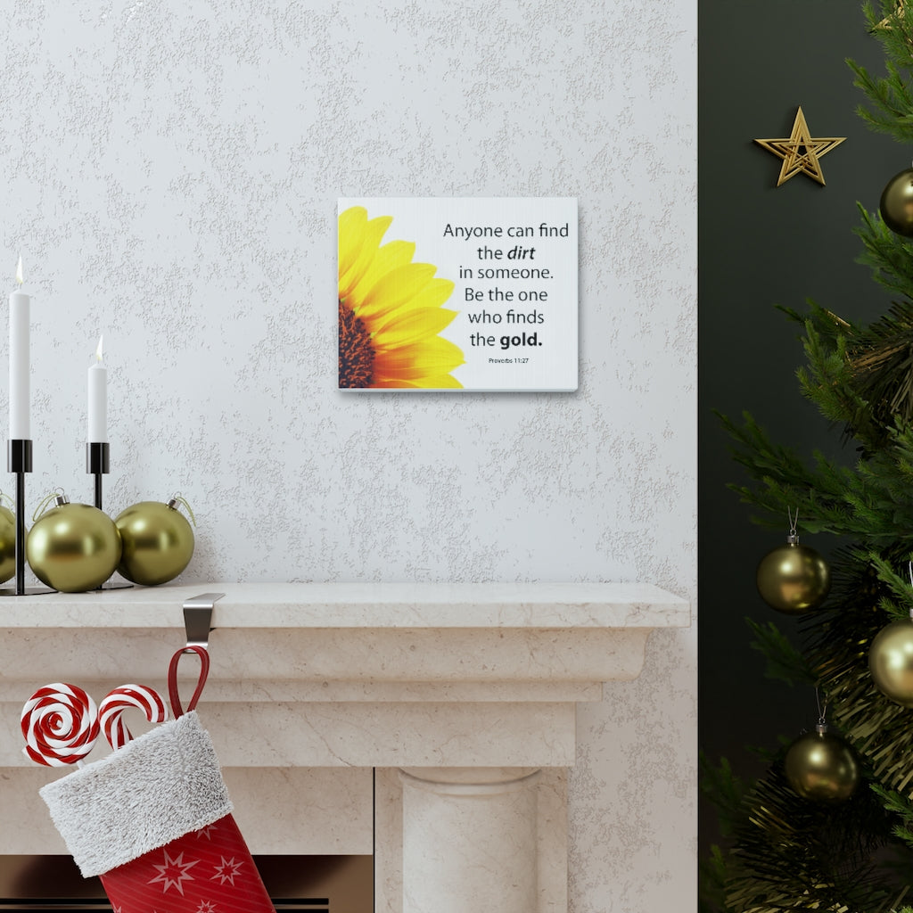 Scripture Walls Be The One Proverbs 11:27 Bible Verse Canvas Christian Wall Art Ready to Hang Unframed-Express Your Love Gifts