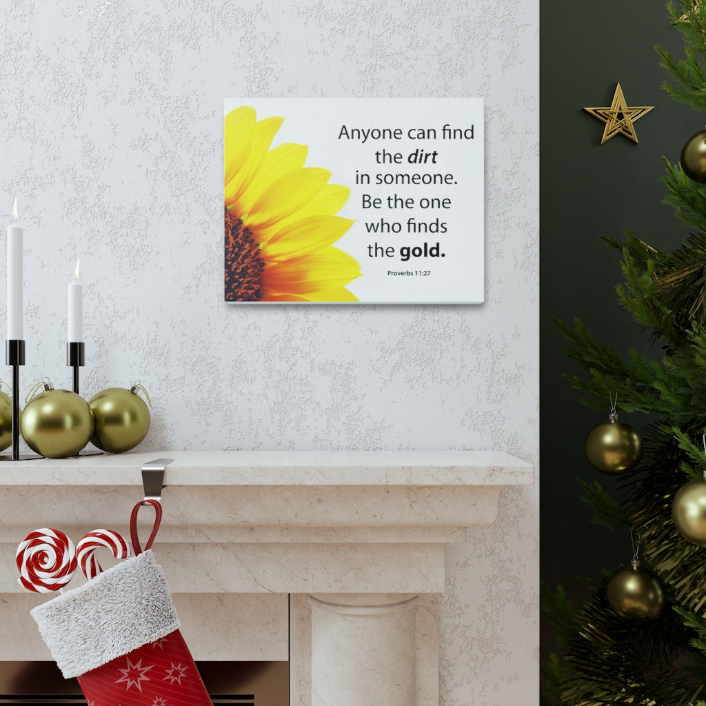 Scripture Walls Be The One Proverbs 11:27 Bible Verse Canvas Christian Wall Art Ready to Hang Unframed-Express Your Love Gifts