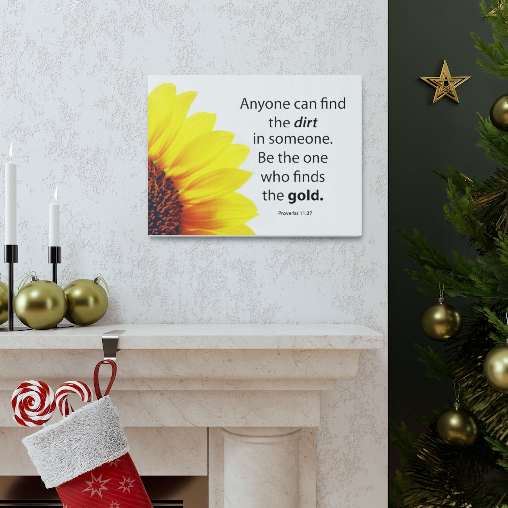 Scripture Walls Be The One Proverbs 11:27 Bible Verse Canvas Christian Wall Art Ready to Hang Unframed-Express Your Love Gifts