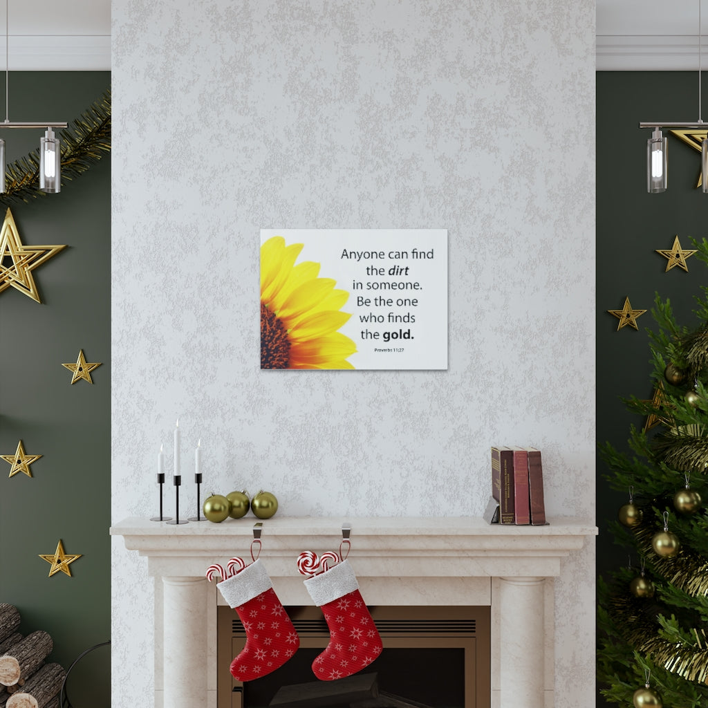 Scripture Walls Be The One Proverbs 11:27 Bible Verse Canvas Christian Wall Art Ready to Hang Unframed-Express Your Love Gifts