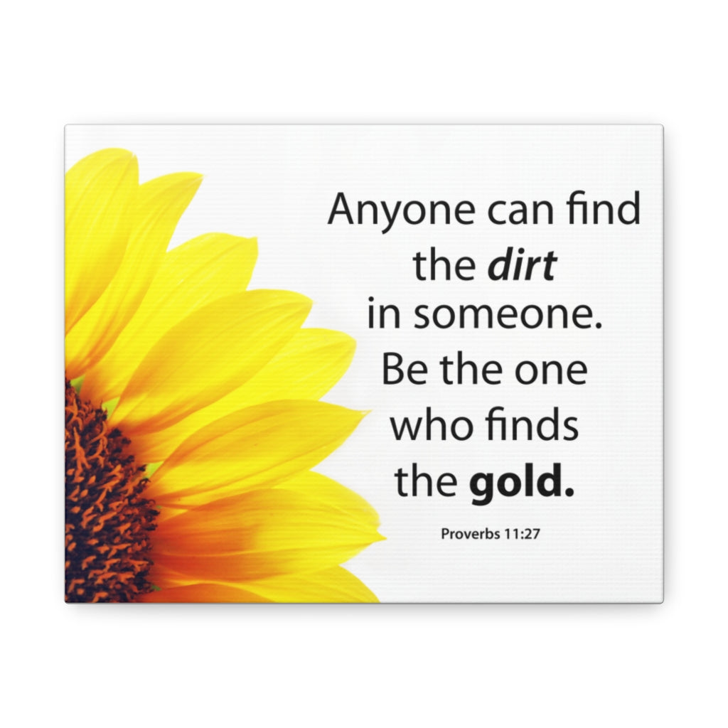 Scripture Walls Be The One Proverbs 11:27 Bible Verse Canvas Christian Wall Art Ready to Hang Unframed-Express Your Love Gifts