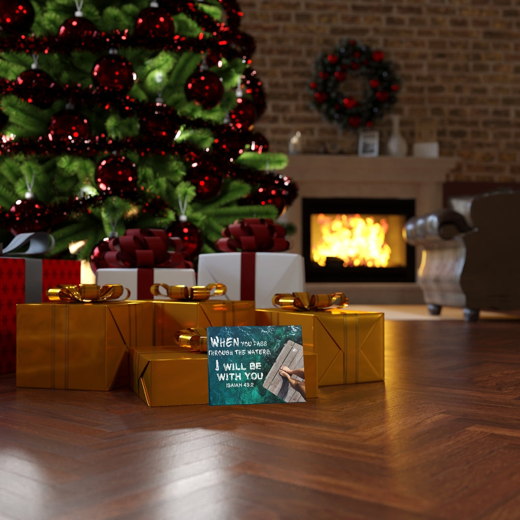 Scripture Walls Be With You Isaiah 43:2 Bible Verse Canvas Christian Wall Art Ready to Hang Unframed-Express Your Love Gifts