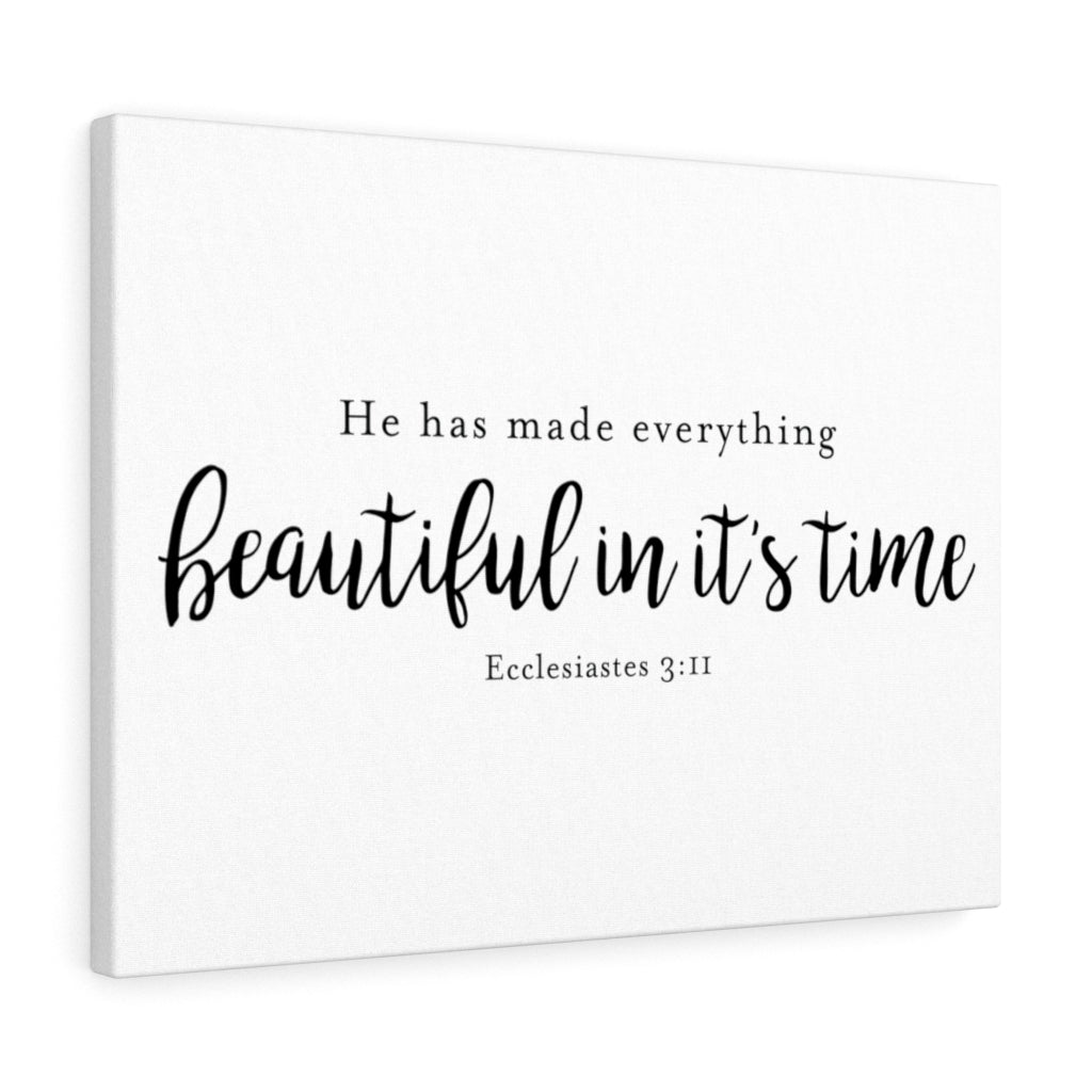 Scripture Walls Beautiful In It's Time Ecclesiastes 3:11 Christian Wall Art Bible Verse Print Ready To Hang Unframed-Express Your Love Gifts