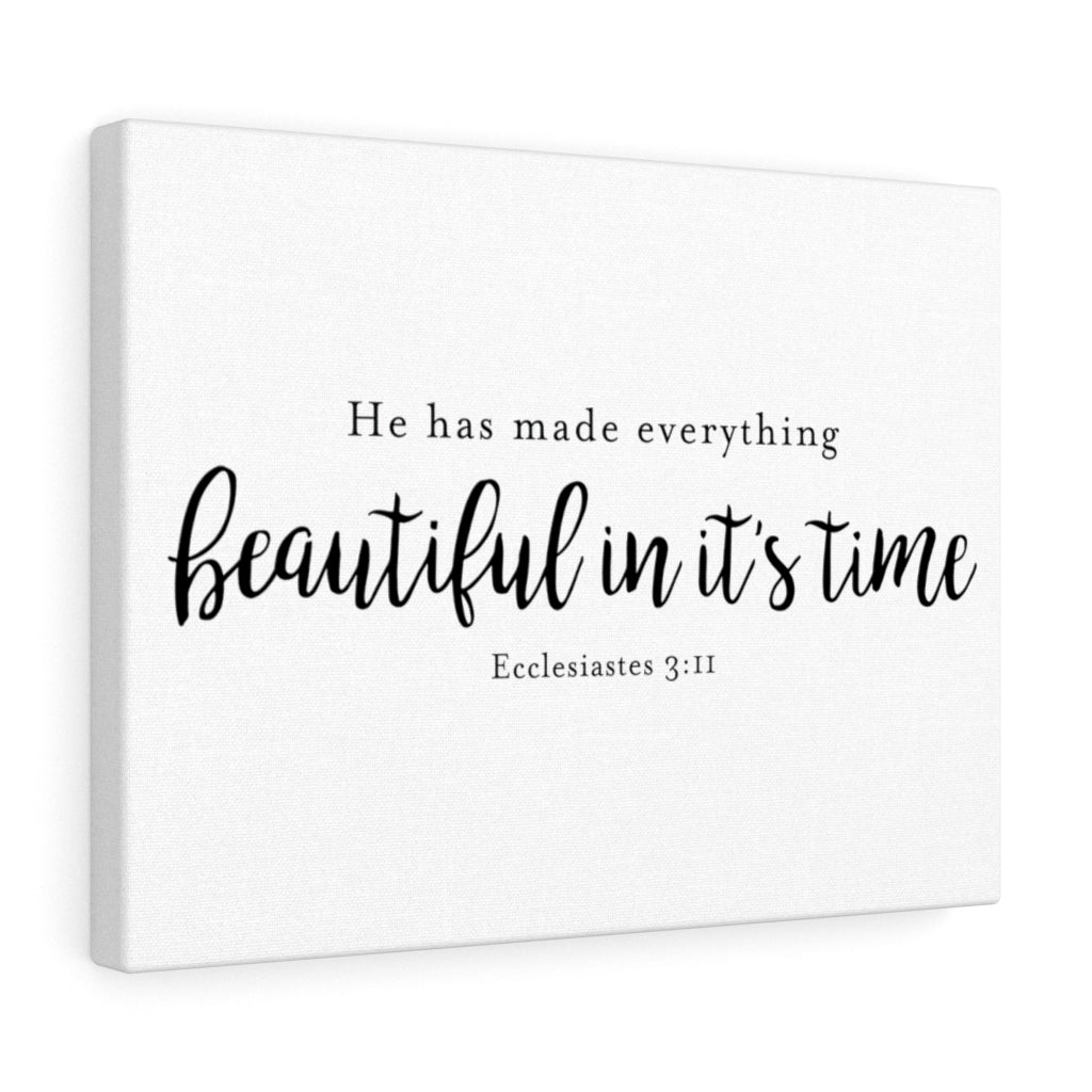 Scripture Walls Beautiful In It's Time Ecclesiastes 3:11 Christian Wall Art Bible Verse Print Ready To Hang Unframed-Express Your Love Gifts