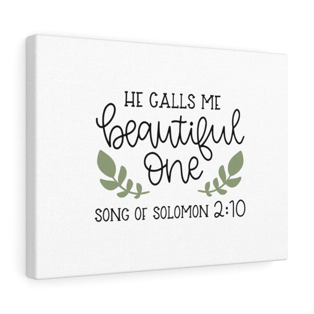 Scripture Walls Beautiful One Song Of Solomon 2:10 Bible Verse Canvas Christian Wall Art Ready to Hang Unframed-Express Your Love Gifts