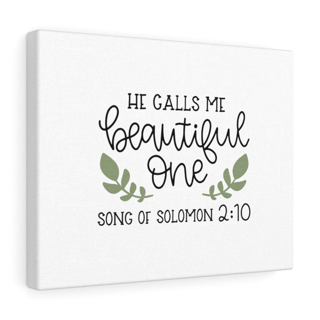 Scripture Walls Beautiful One Song Of Solomon 2:10 Bible Verse Canvas Christian Wall Art Ready to Hang Unframed-Express Your Love Gifts