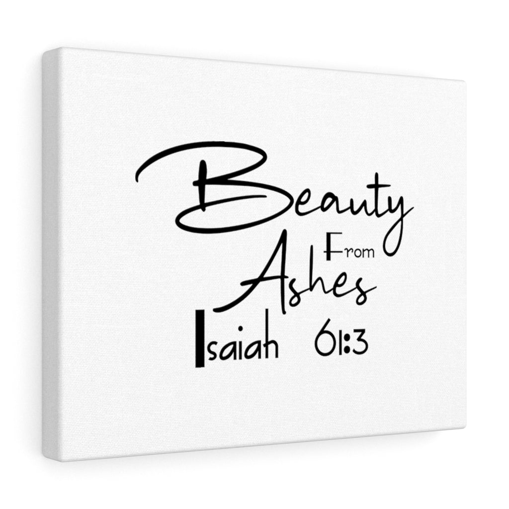 Scripture Walls Beauty From Ashes Isaiah 61:3 Bible Verse Canvas Christian Wall Art Ready to Hang Unframed-Express Your Love Gifts