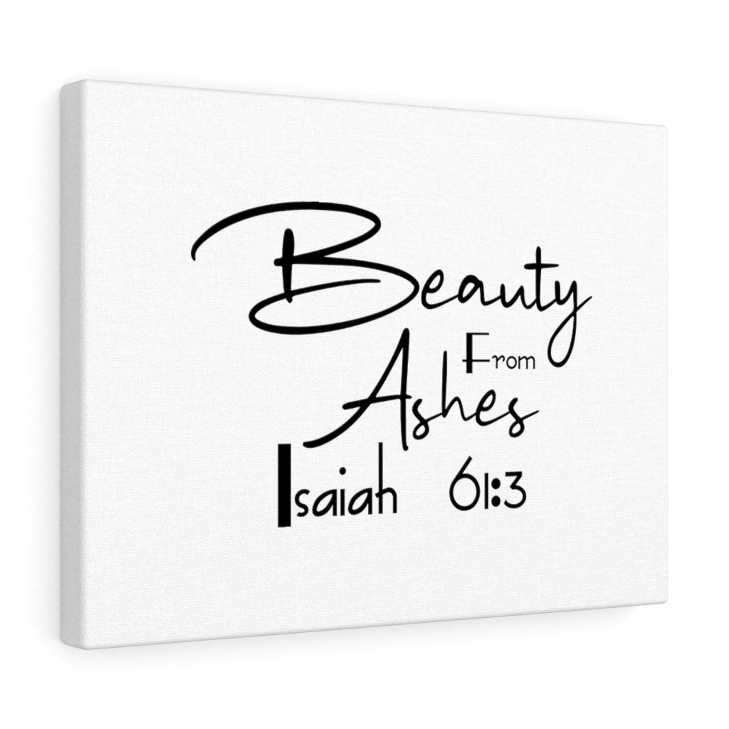 Scripture Walls Beauty From Ashes Isaiah 61:3 Bible Verse Canvas Christian Wall Art Ready to Hang Unframed-Express Your Love Gifts