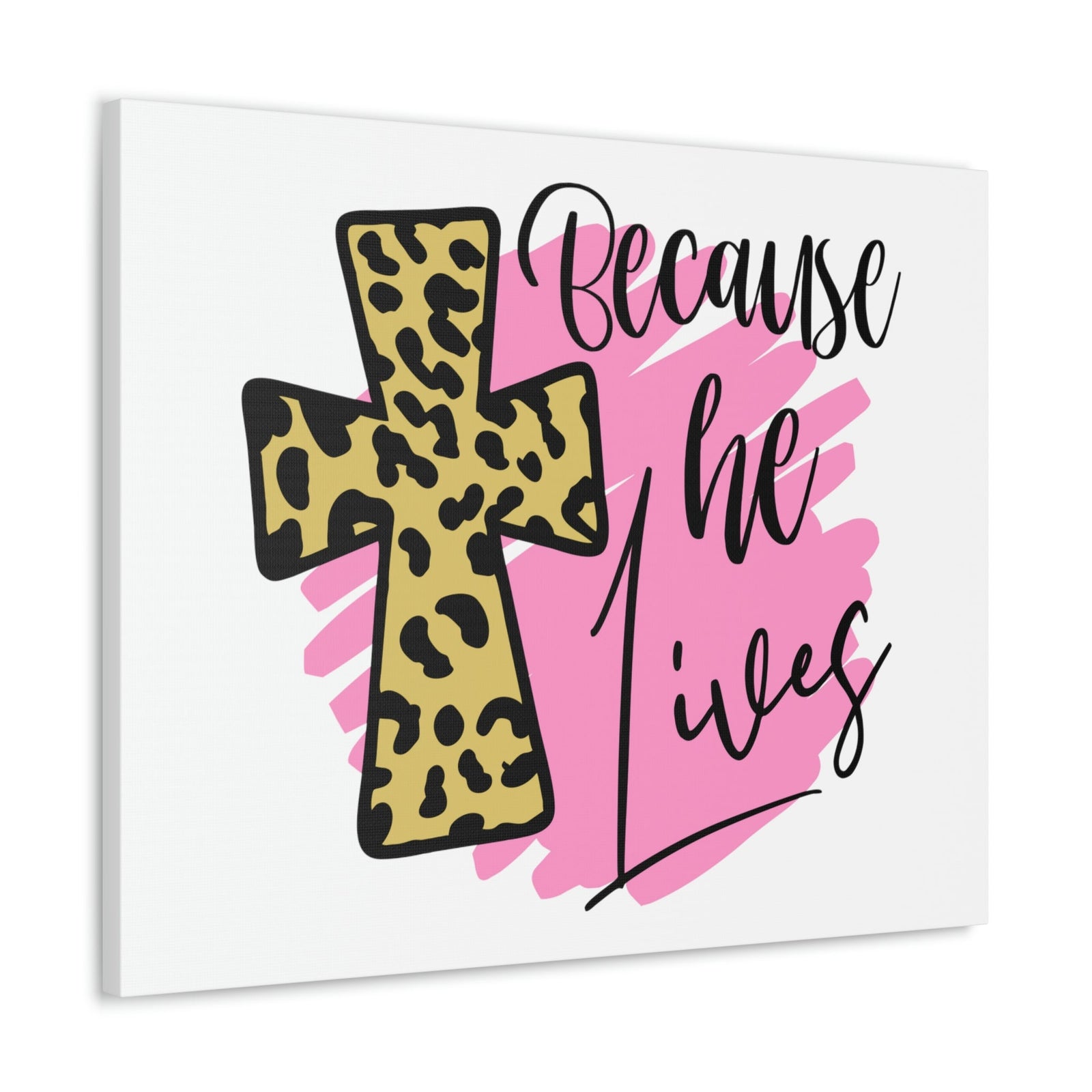 Scripture Walls Because He Lives John 14:19 Christian Wall Art Print Ready to Hang Unframed-Express Your Love Gifts