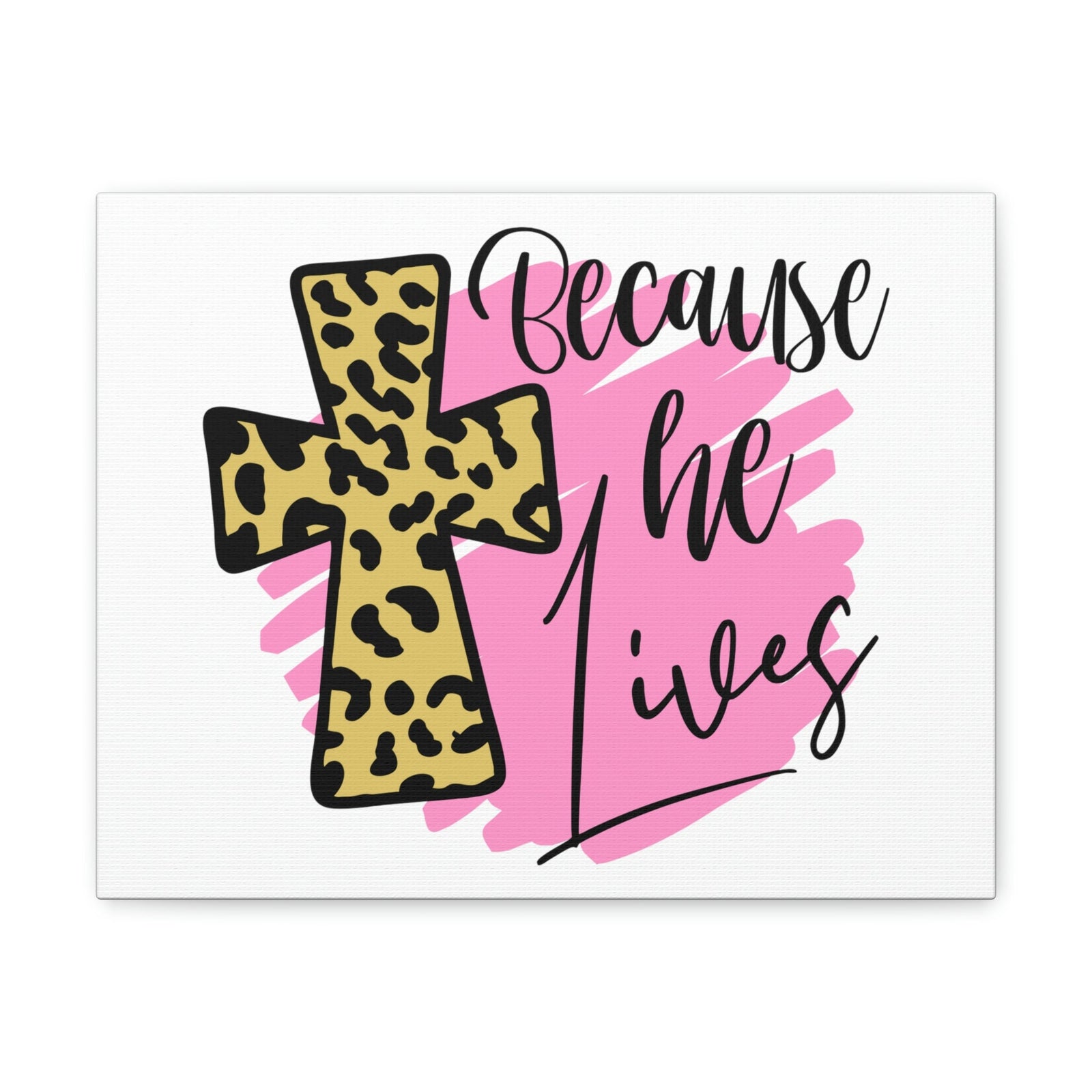 Scripture Walls Because He Lives John 14:19 Christian Wall Art Print Ready to Hang Unframed-Express Your Love Gifts