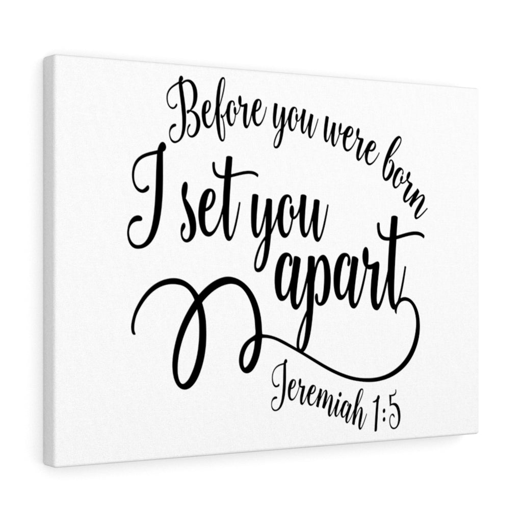 Scripture Walls Before You Were Born Jeremiah 1:5 Bible Verse Canvas Christian Wall Art Ready to Hang Unframed-Express Your Love Gifts