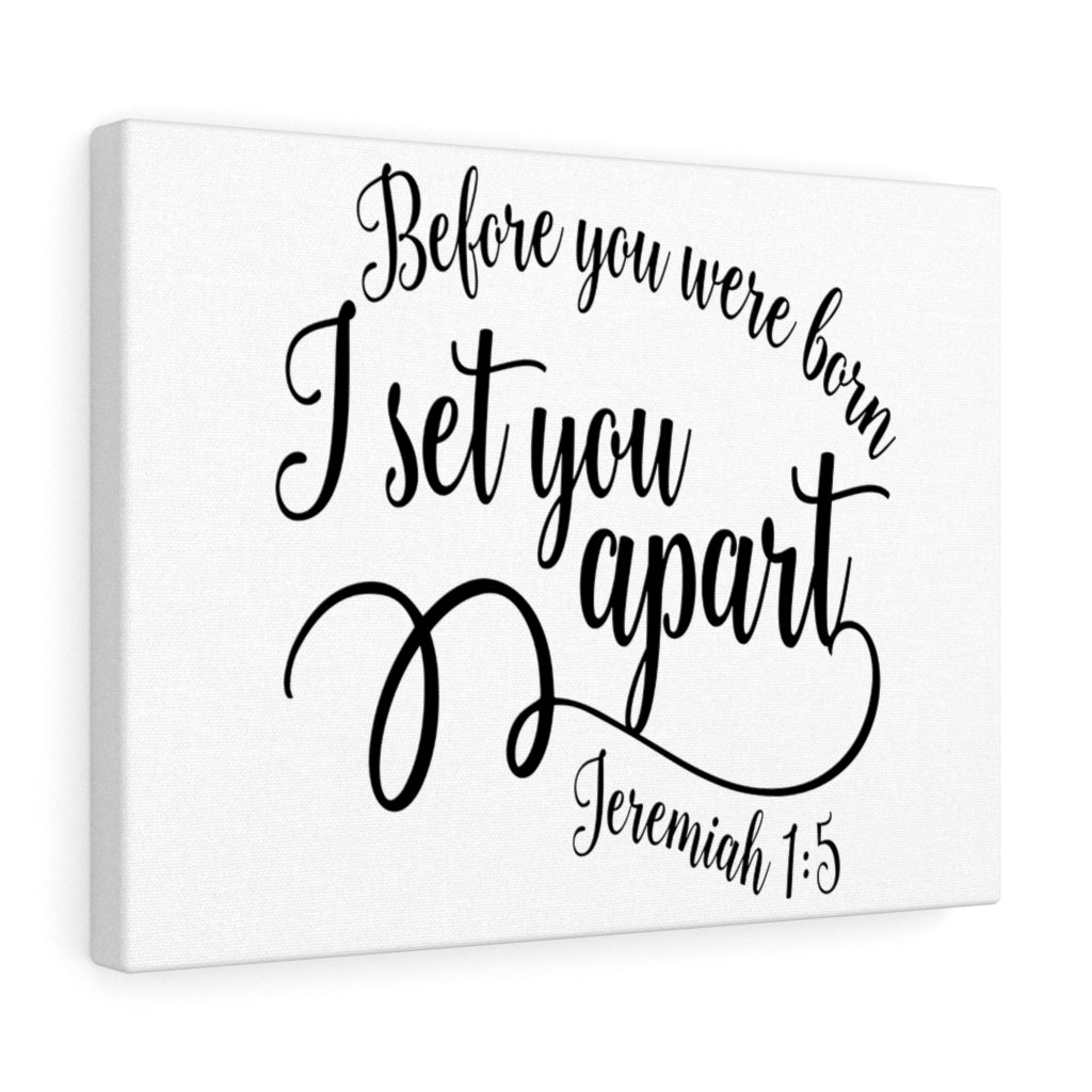 Scripture Walls Before You Were Born Jeremiah 1:5 Bible Verse Canvas Christian Wall Art Ready to Hang Unframed-Express Your Love Gifts